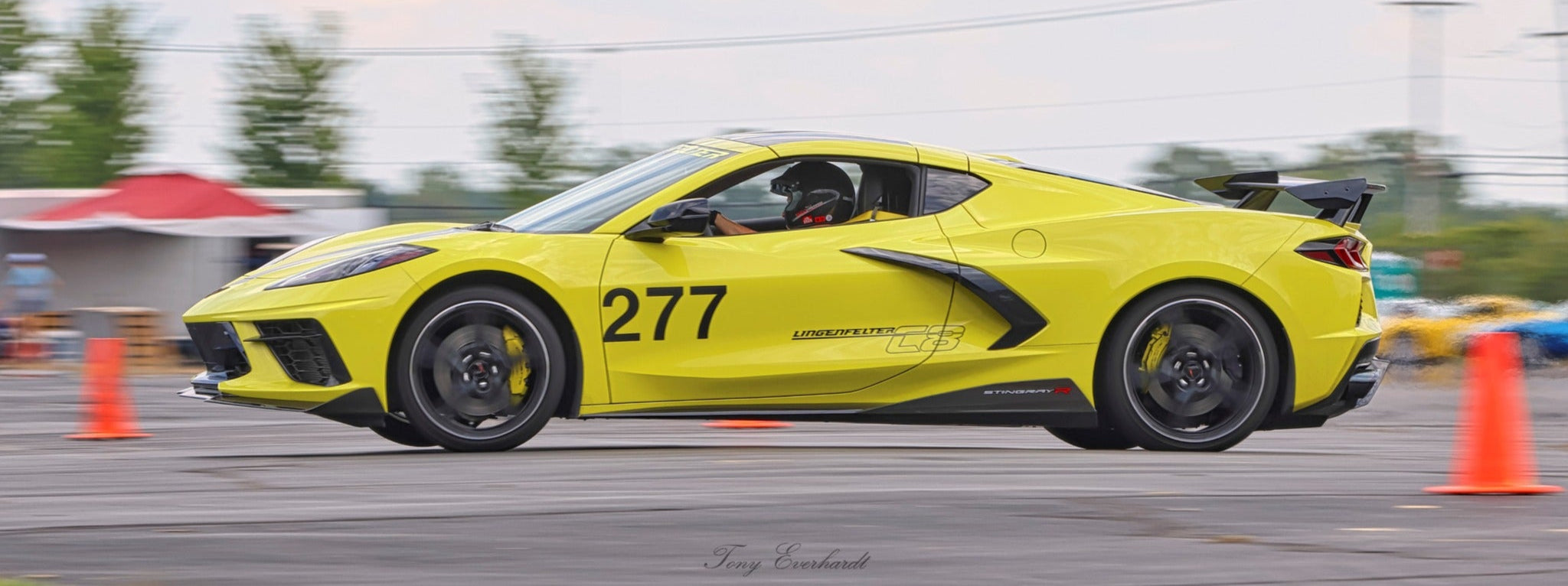 Kristen Lingenfelter racing her c8 corvette