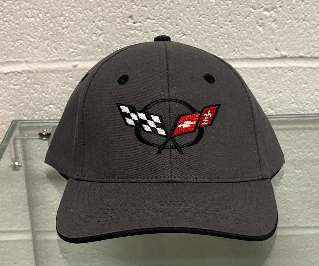 C5 Corvette Hat Gray Black