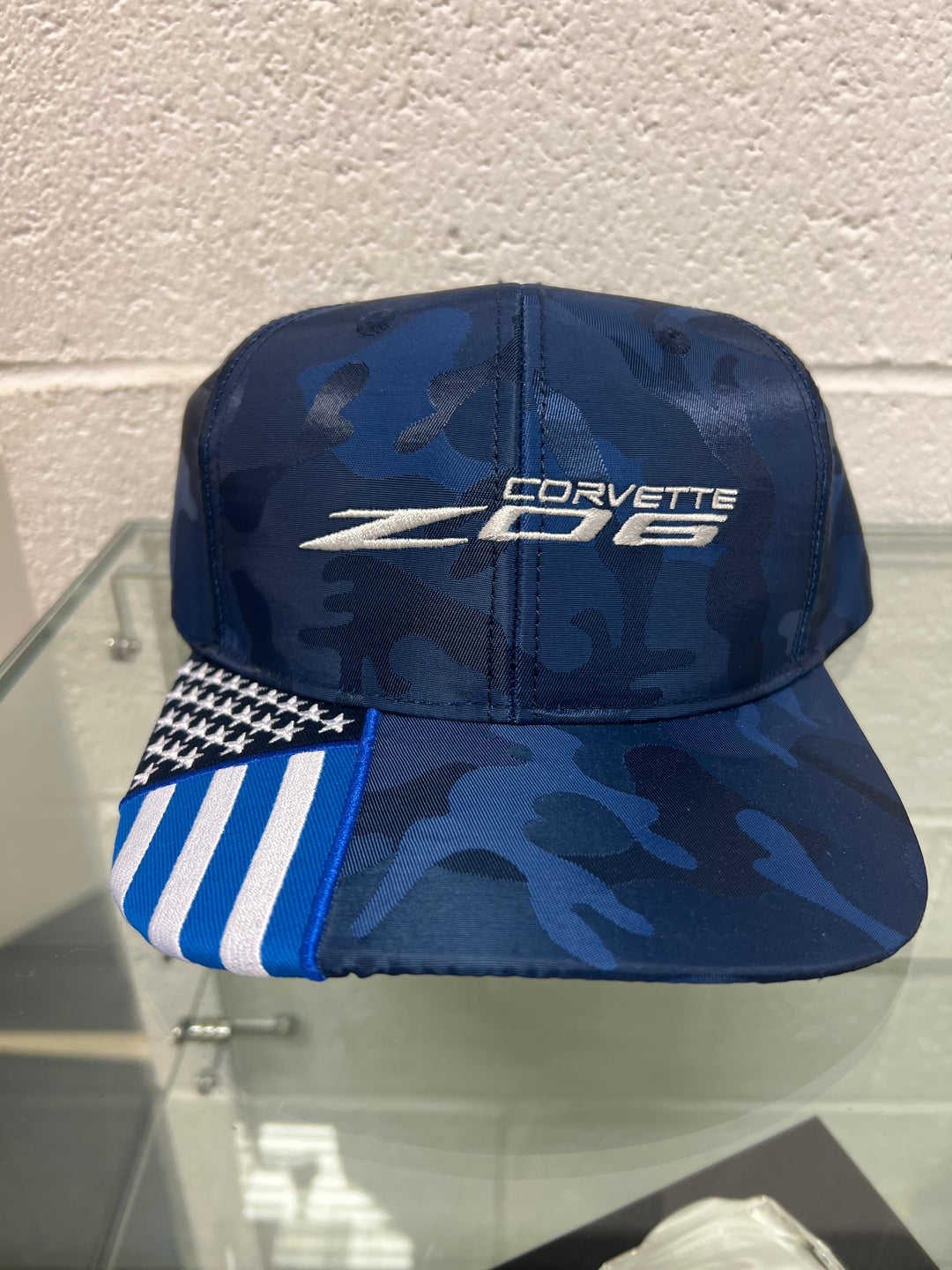 Z06 Corvette Royal Camo Flag Hat