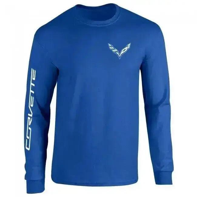 C7 Corvette long sleeve tee royal - Team Lingenfelter