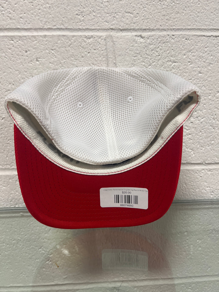 Red and White Lingenfelter Flexfit Hat