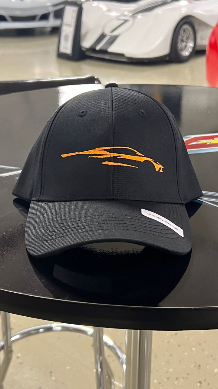 C8 Corvette Hats Amplify Orange