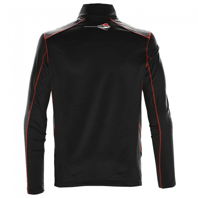 C8 Corvette Men's Black Red Pullover Back