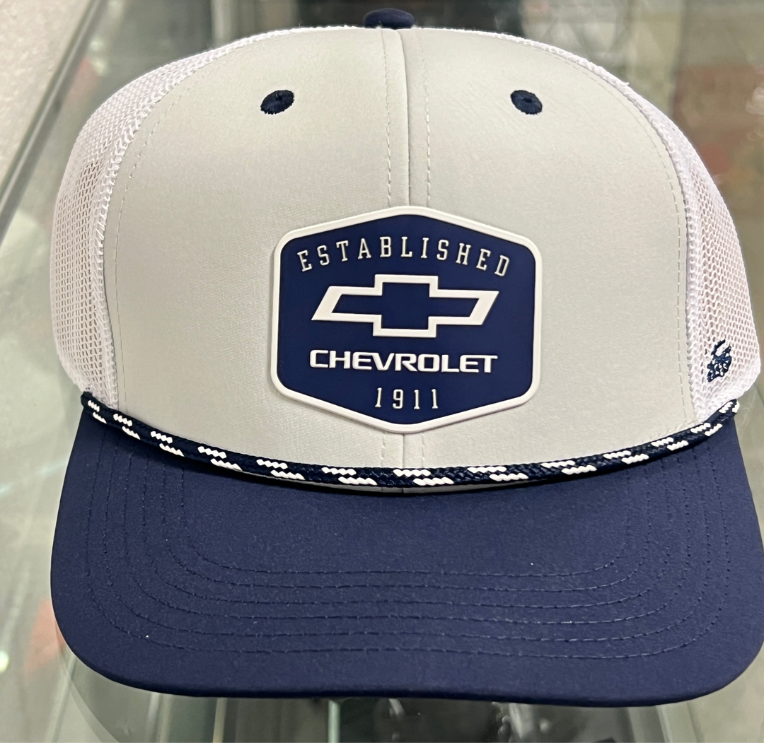 Lingenfelter Race Gear Chevrolet patch rope snapback hat with adjustable strap and embroidered Chevrolet logo on front.