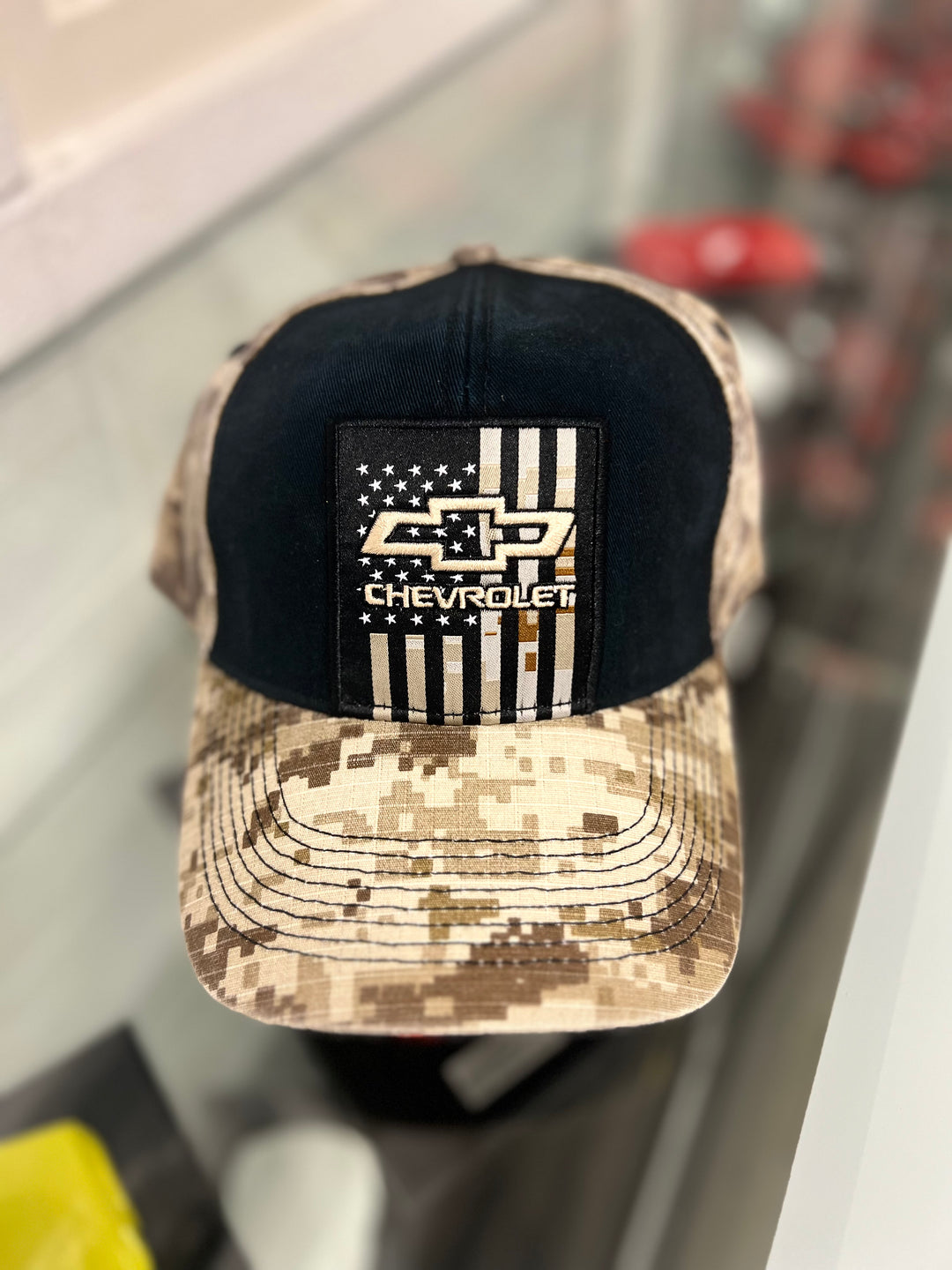 Chevrolet Bowtie Tan Camo Hat