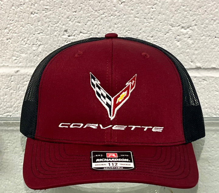 C8 corvette mesh hat Cardinal 