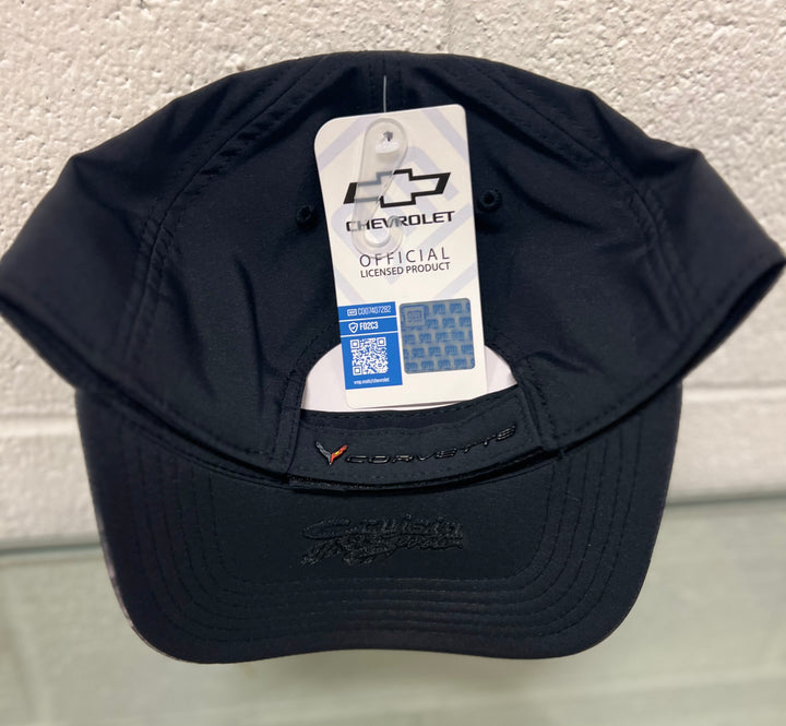 C8 Corvette Men's Hat Carbon Fiber Adjustable Velcro