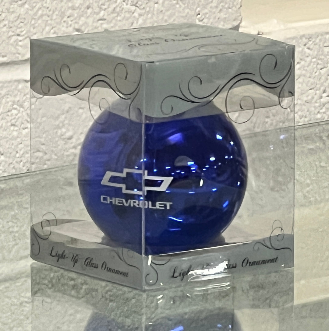 Chevy Blue Christmas Ornament