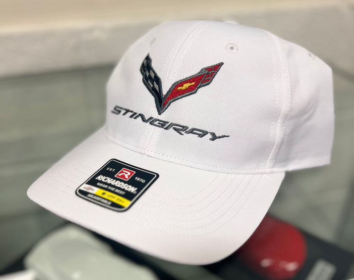 C7 Chevrolet Corvette Stingray White Hat Side View