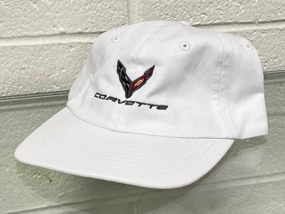 C8 corvette white youth hats - Team Lingenfelter