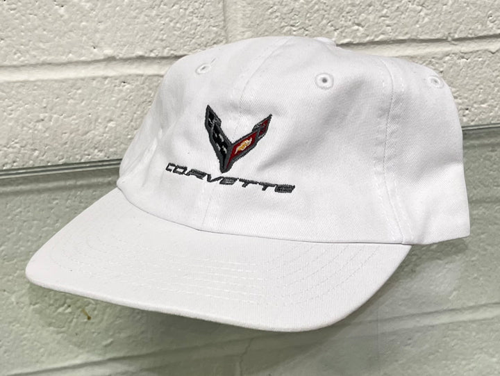 C8 corvette white youth hats - Team Lingenfelter