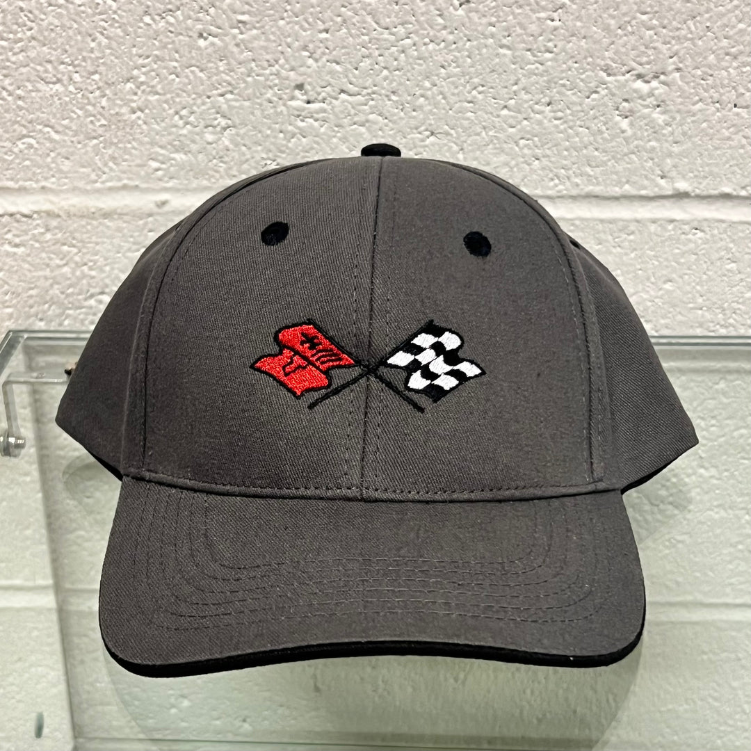 C3 Corvette Men's Heritage Gray Black Hat