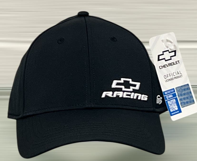 Chevy Racing Black Flexfit Hat Side Logo
