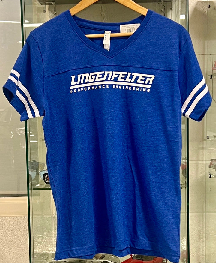 Vintage Royal Lingenfelter Tee by Team Lingenfelter, featuring classic design, white fabric, and logo on the front.
