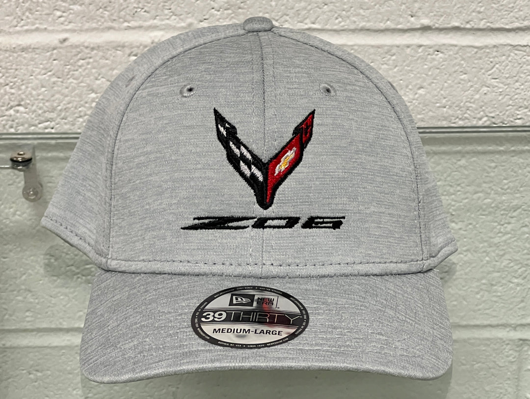 C8 Z06 Corvette Hat Flexfit Dark Charcoal light grey
