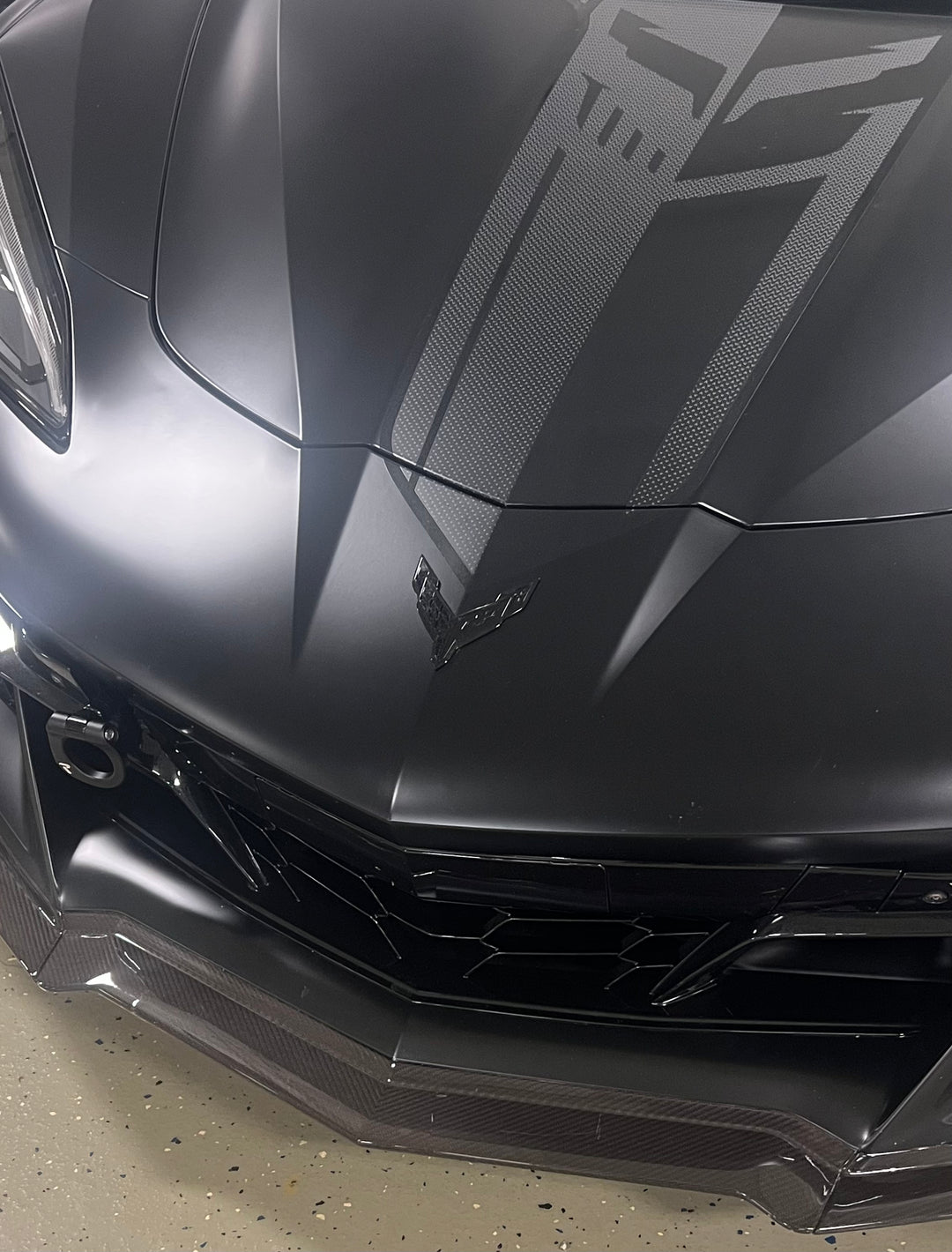 C8 Corvette Carbon Flash Emblem