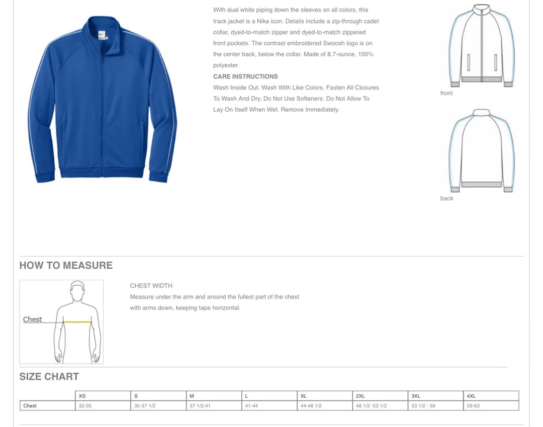 C8 Corvette Men's Track Jacket Nike