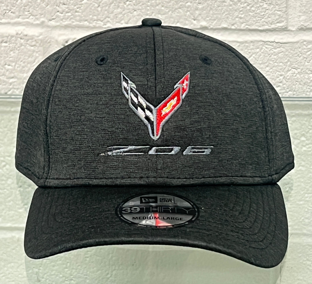 C8 Z06 Corvette Hat Flexfit Dark Charcoal