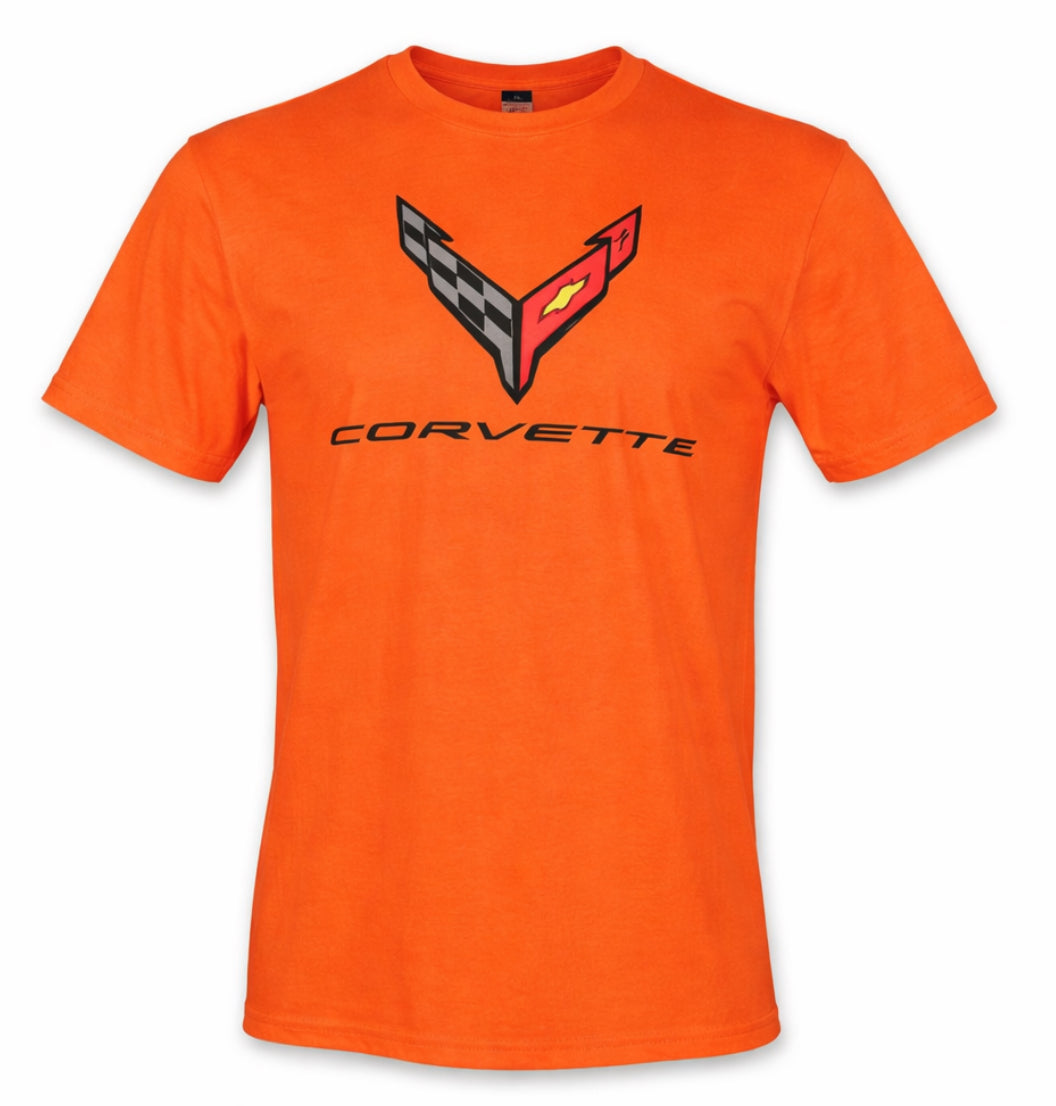 C8 Corvette Men's T-Shirt Orange