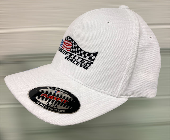 Lingenfelter Racing White Flexfit Hat side view