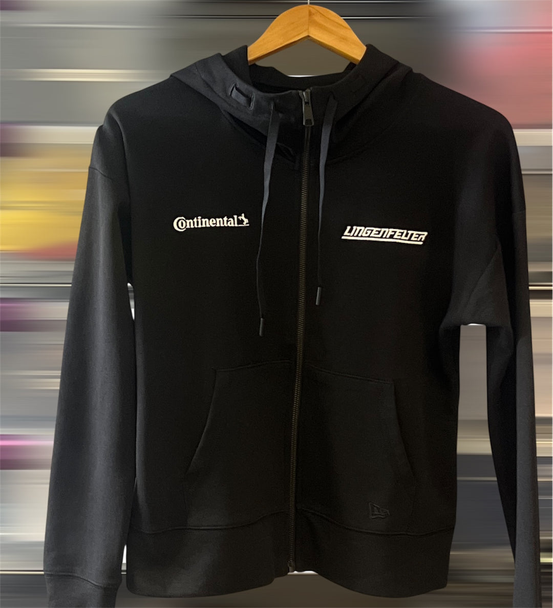 lingenfelter ladies black full zip jacket