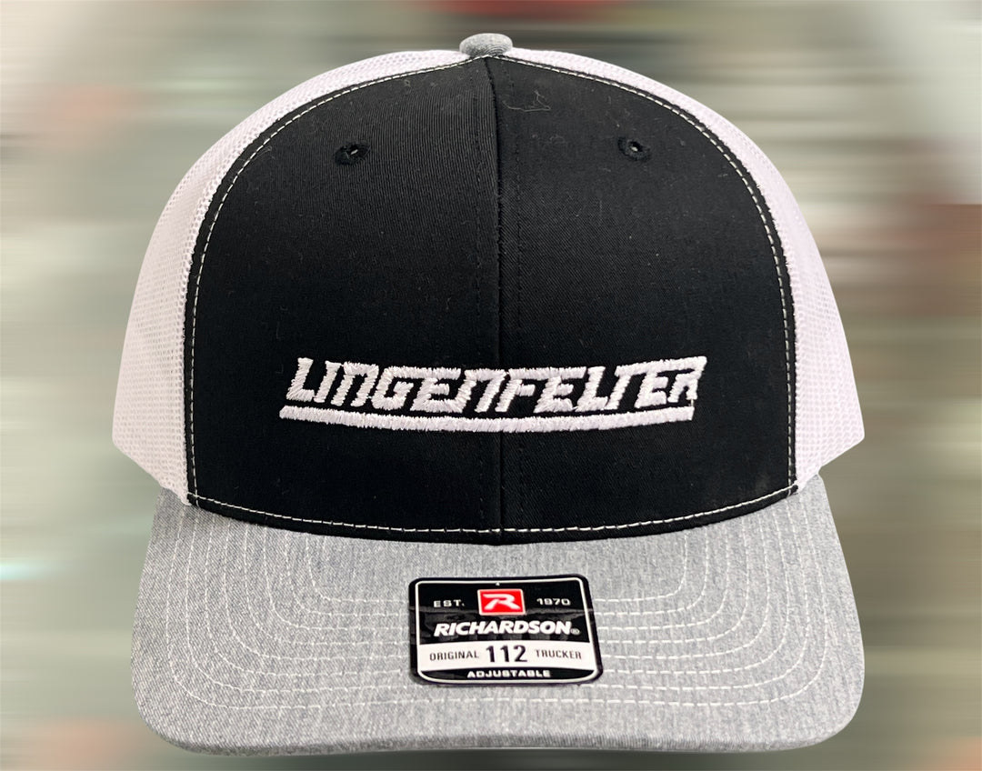 Lingenfelter Mesh Snapback Hat Gray Black White
