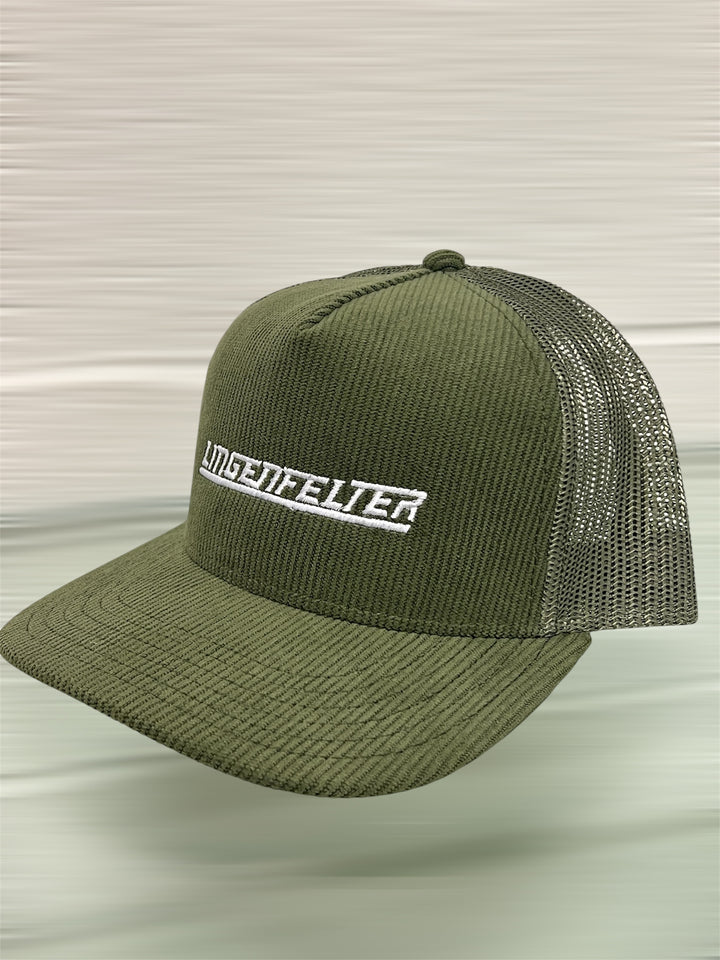 Lingenfelter Corduroy Mesh Back Hat - Racing Green