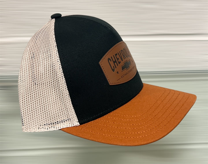 Chevrolet Est. 1911 snapback hat by Team Lingenfelter, navy blue with embroidered Chevrolet logo and adjustable strap