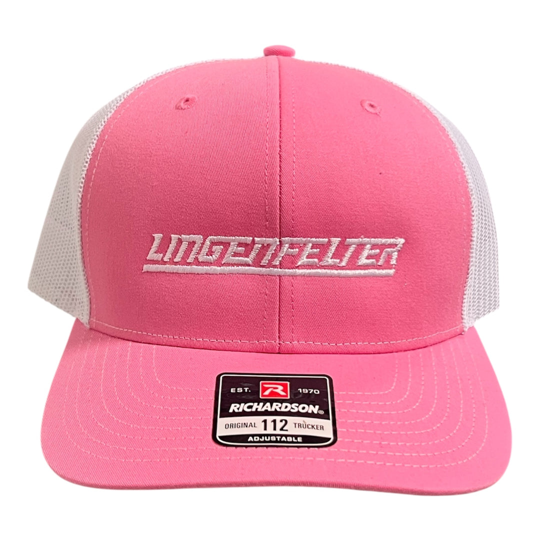 Lingenfelter Ladies Pink White Mesh Hat