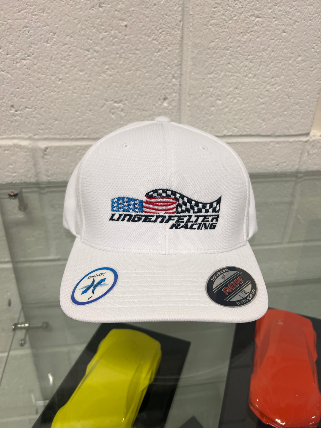 Lingenfelter RAcing White Flexfit Hat
