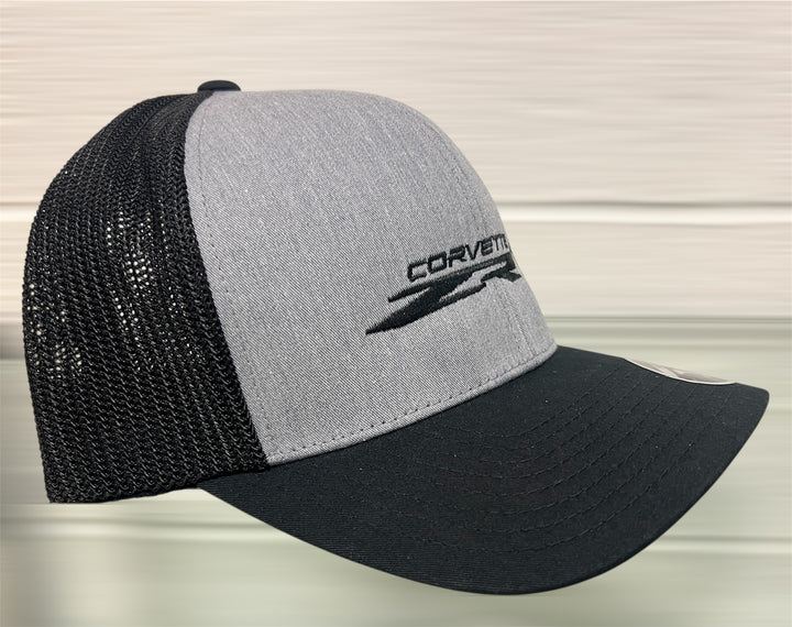 Black C8 Corvette ZR1 Travis Matthew hat by Team Lingenfelter, featuring the Corvette ZR1 logo on the front.