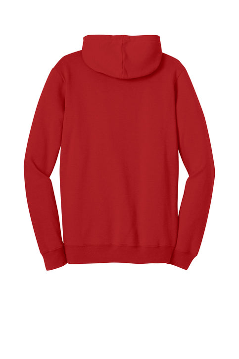 Lingenfelter men's red and black hoodie with contrast design, back view, casual activewear sweatshirt from Team Lingenfelter.