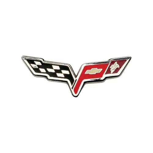 C6 CORVETTE CROSSFLAGS LAPEL PIN - Team Lingenfelter
