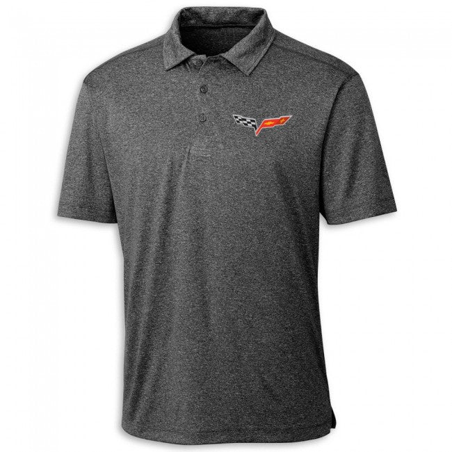 C6 Corvette Men's Black Polo Shirt
