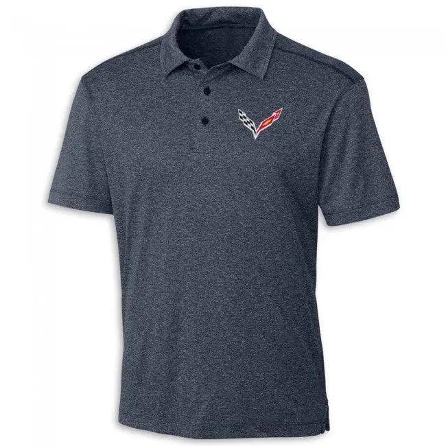 C7 Corvette Heritage Navy Polo - Team Lingenfelter