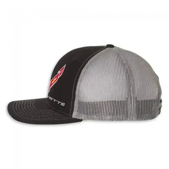 C8 Corvette Mesh Hat Black/Charcoal - Team Lingenfelter
