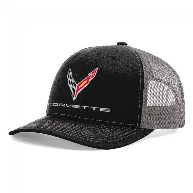 C8 Corvette Mesh Hat Black/Charcoal - Team Lingenfelter