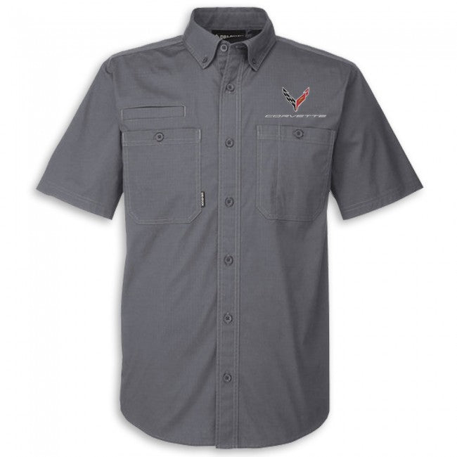 C8 Corvette Men's Button Down Shirt team lingenfelter