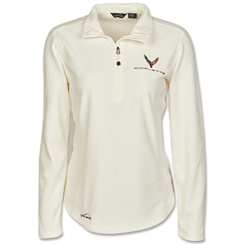 LADIES C8 CORVETTE MICROFLEECE 1/2 ZIP PULLOVER - Arriving Soon - Team Lingenfelter