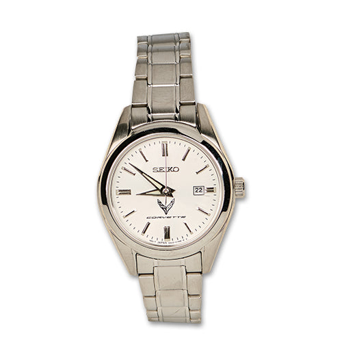 c8 corvette ladies seiko watch white