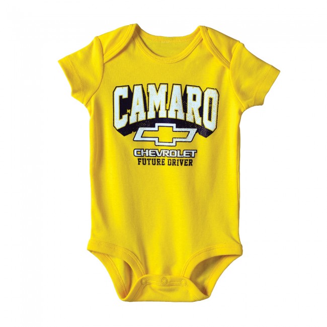 Camaro Future Driver Onesie Yellow