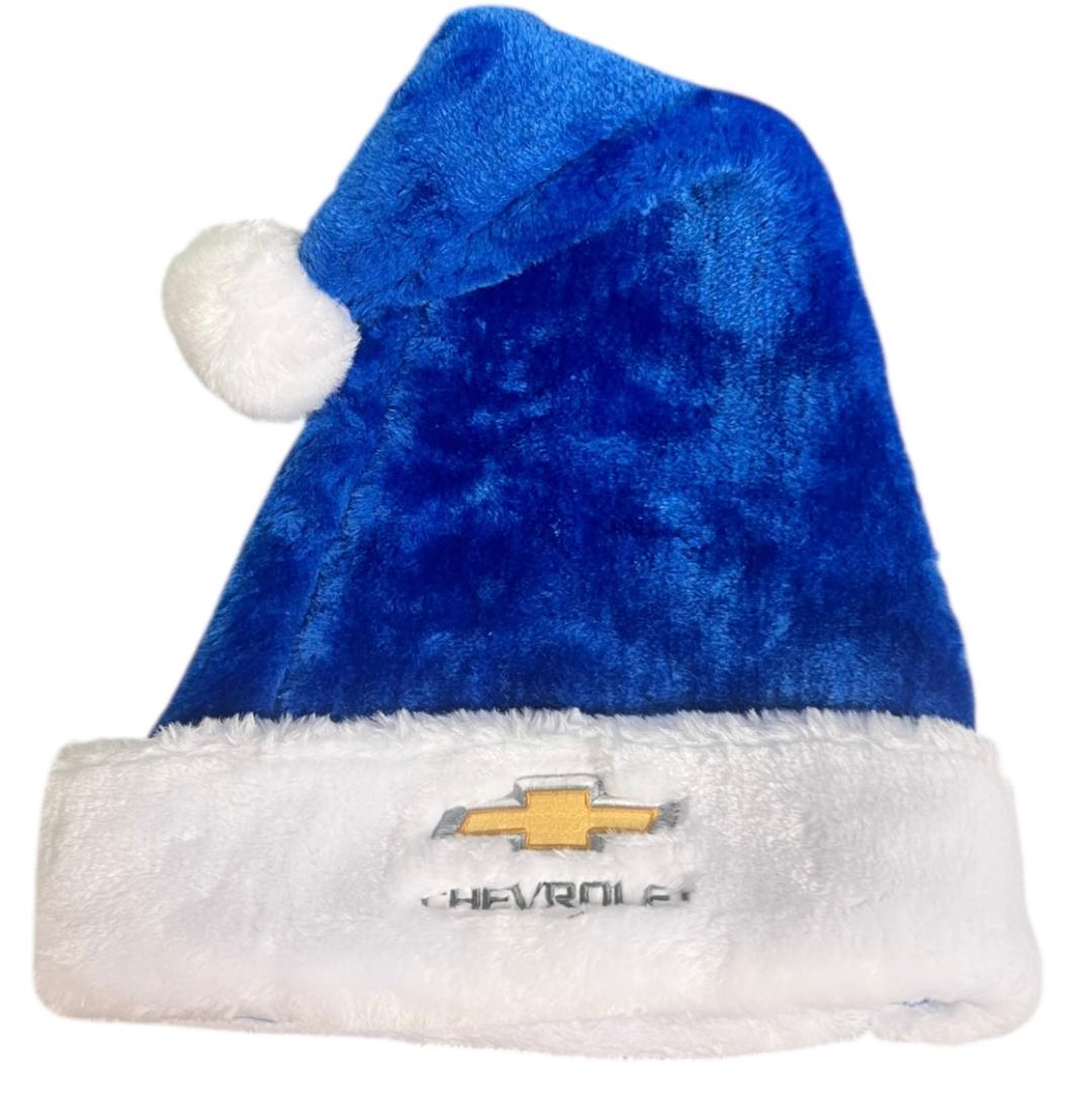 Chevy Blue Santa Hat