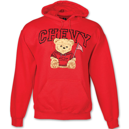 New Release - Pre-Order Chevy Red Hoodie Teddy Bear - Team Lingenfelter