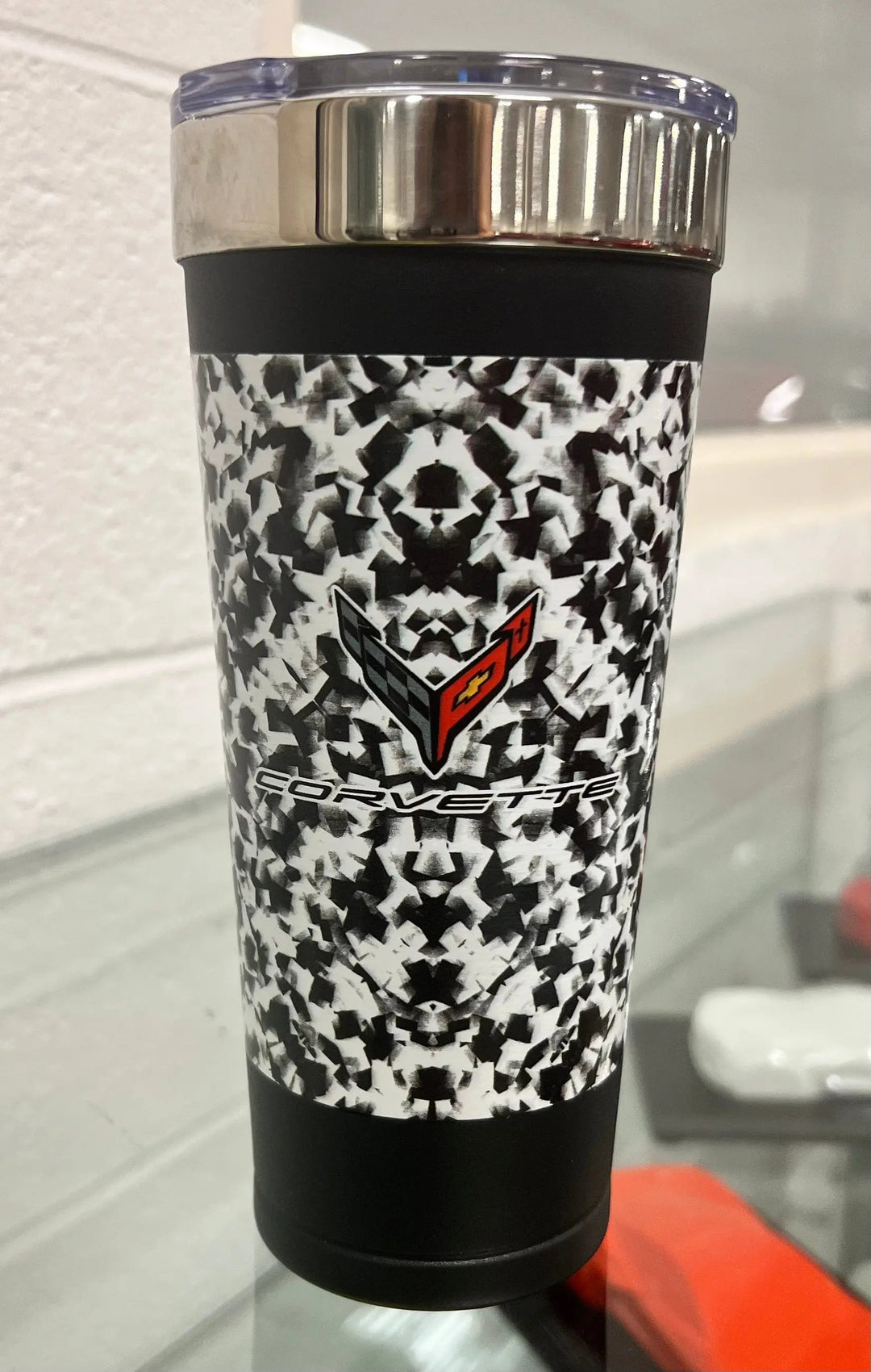 Corvette C8 CONFETTI CAMO Drinkware Lingenfelter Race Gear