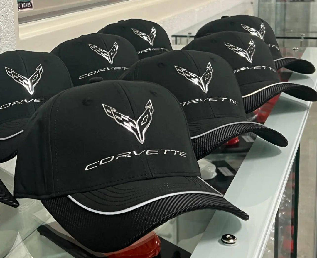 CORVETTE C8 METALLIC CHROME EMBLEM CAP - Team Lingenfelter