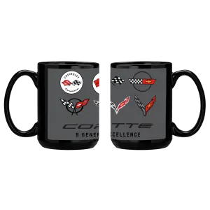 Corvette Generations 15 oz Ceramic Mug - Team Lingenfelter