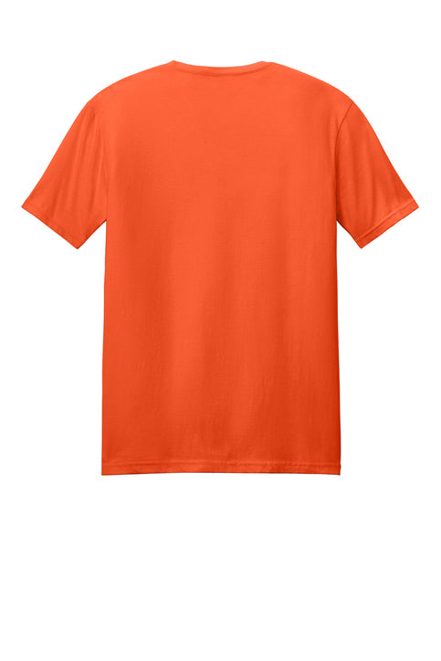 Orange t-shirt on a white background