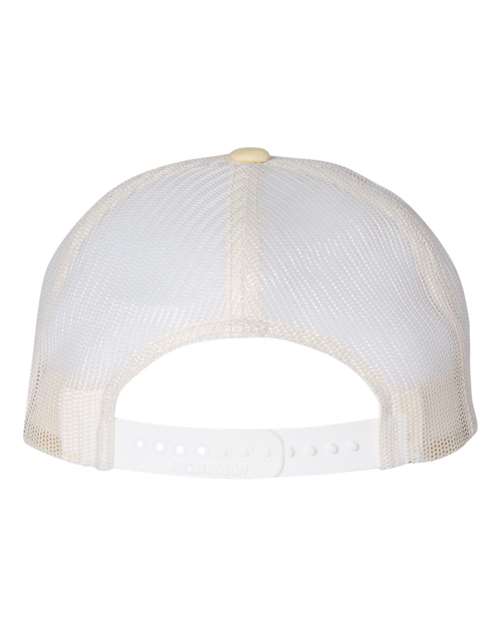 Lingenfelter mesh snapback hat yellow and light tan