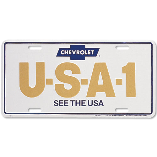 See the USA Chevrolet License Plate