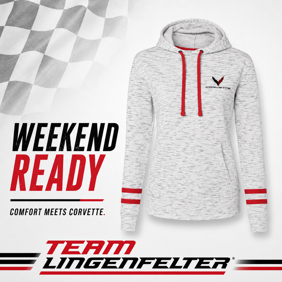 C8 Corvette Ladies Hoodie Team Lingenfelter 